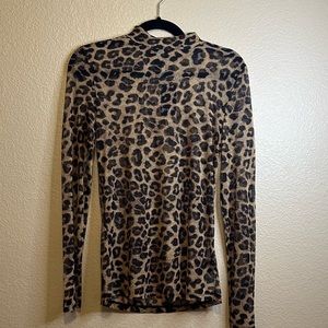 NWT Torrid animal print sheer top (A-4)